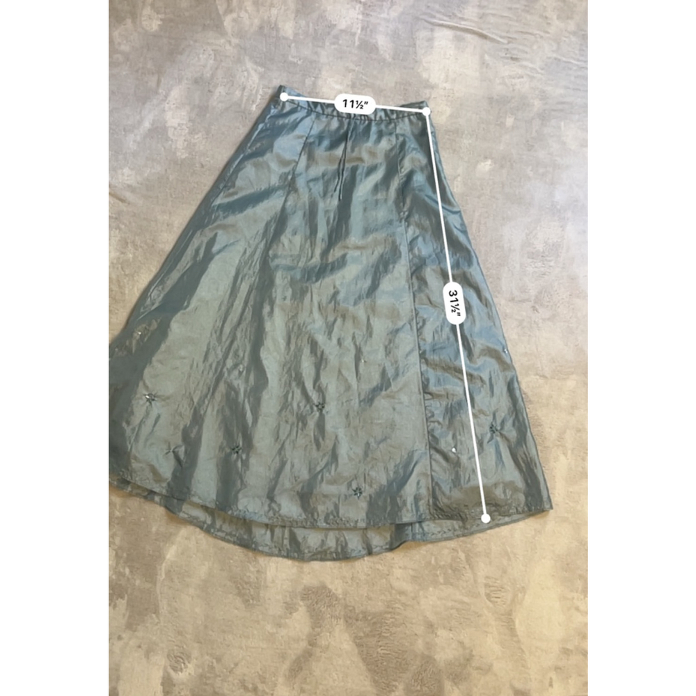 Women's GAP Icey Blue Shimmer A-Line Skirt Size 10 - Picture 4 of 8